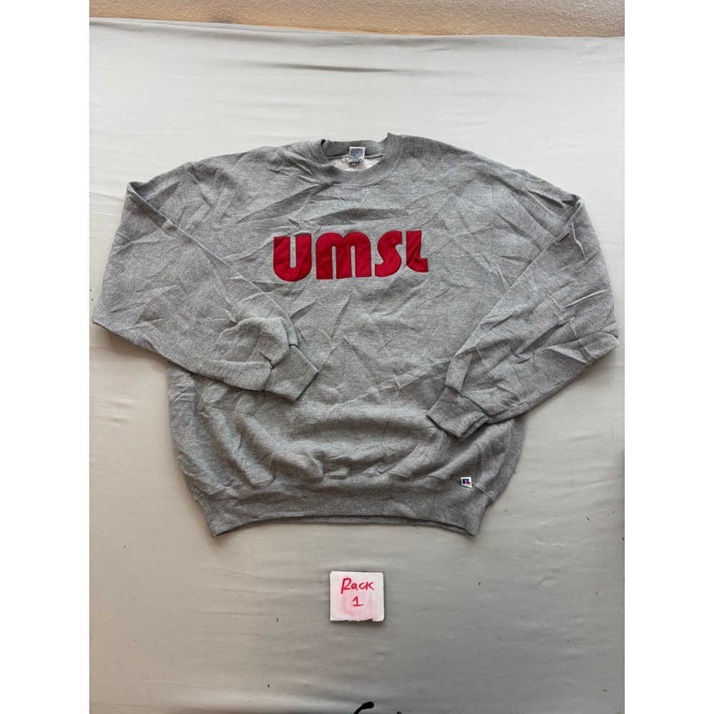 Vintage Russell Athletic UMSL Sweatshirt Mens XL Gray University Missouri St Lou